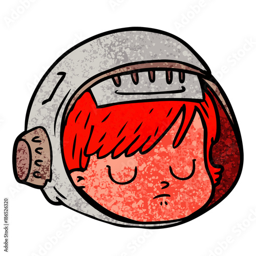 cartoon astronaut face