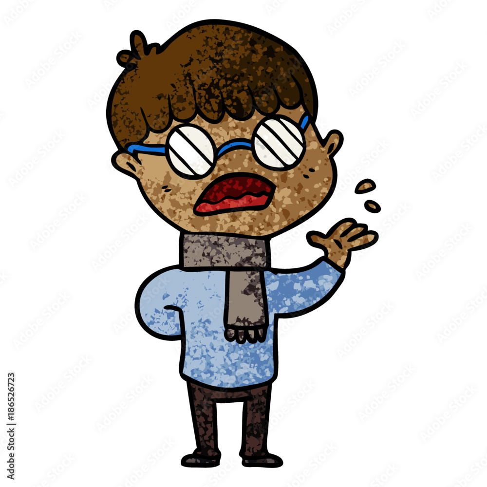 cartoon boy wearing spectacles cartoon boy wearing spectacles