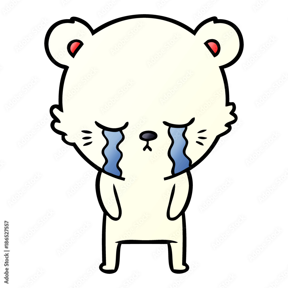 sad little polar bear cartoon sad little polar bear cartoon