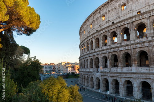 Rome, Italy. December 05, 2017: Colosseum in Rome. Italy.