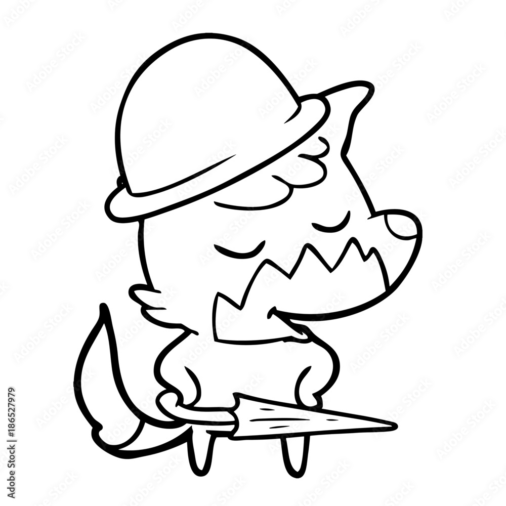 friendly cartoon fox friendly cartoon fox