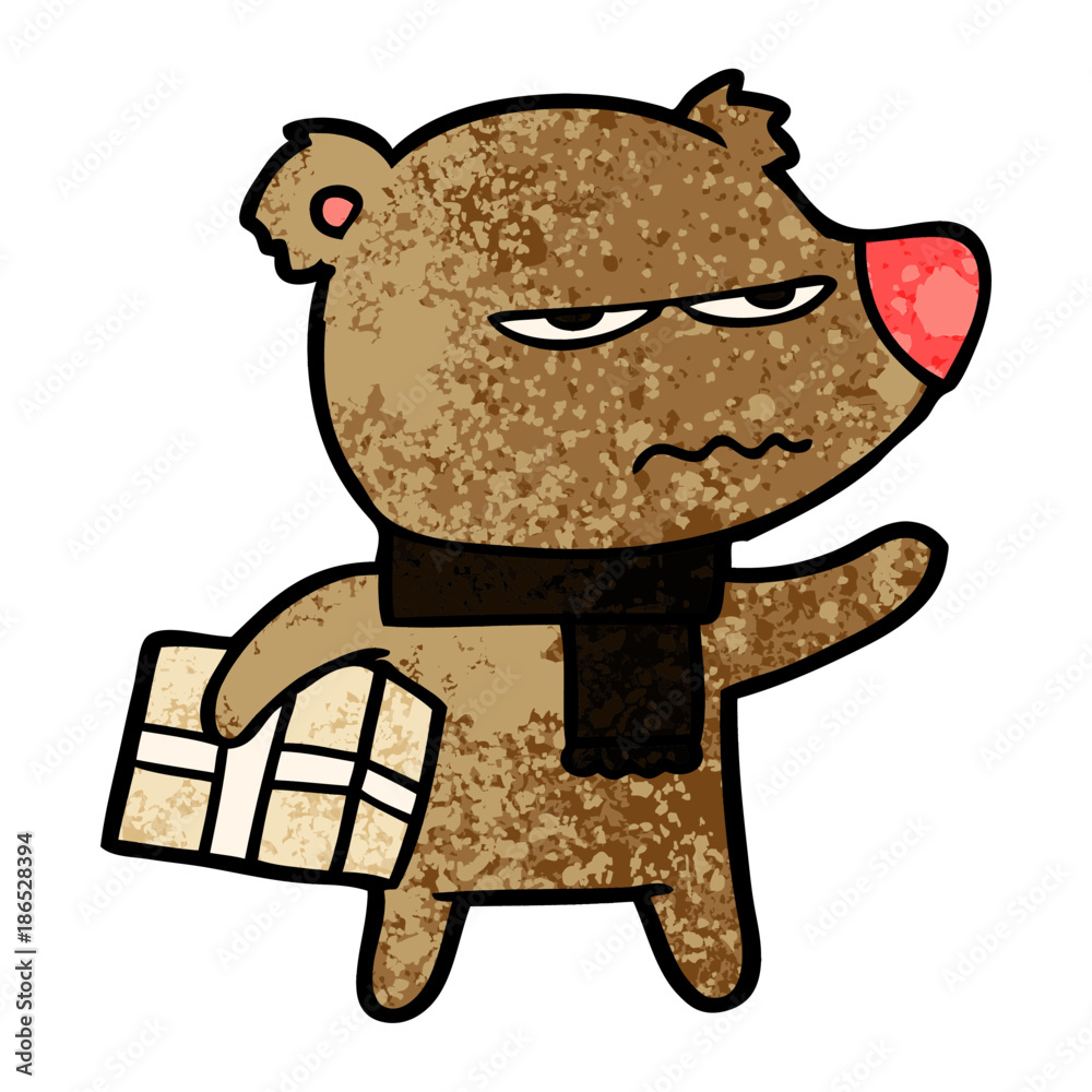 angry bear cartoon gift angry bear cartoon gift