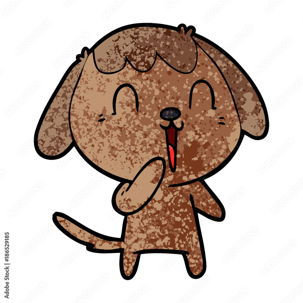 Obraz premium cute cartoon dog