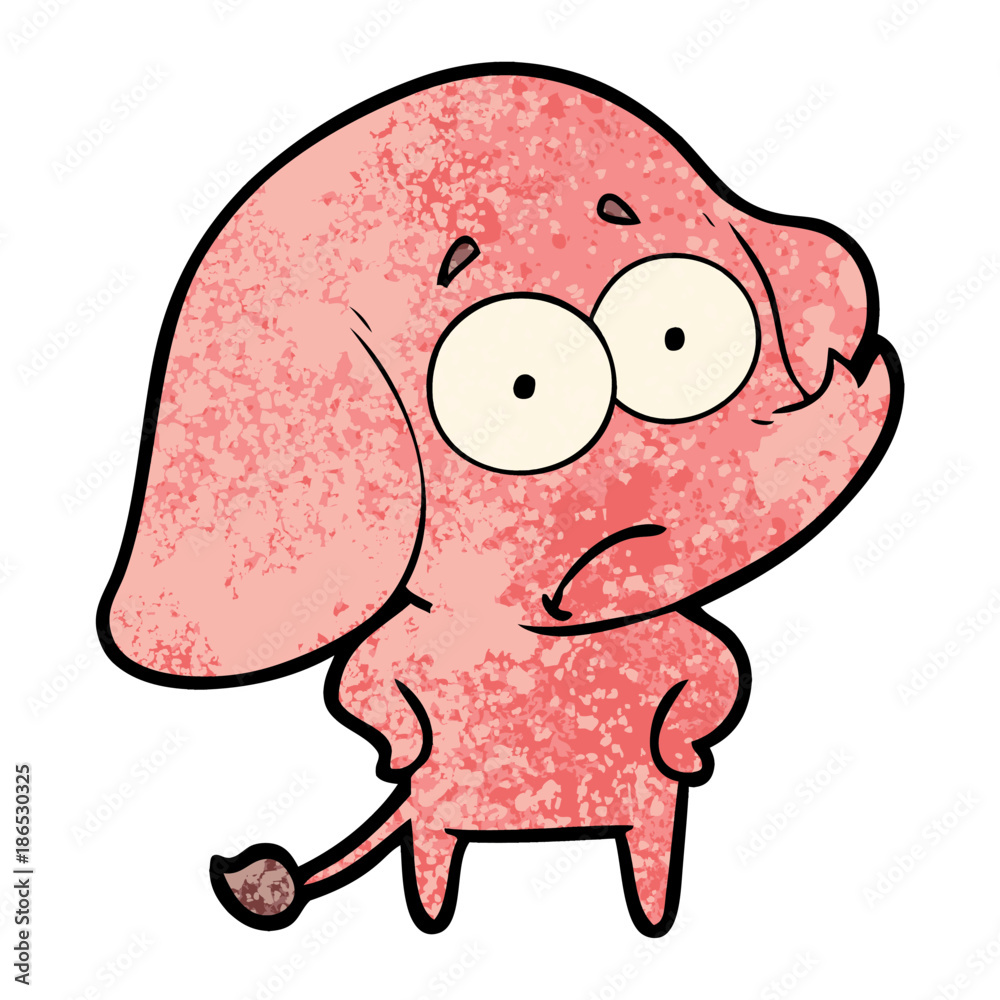 cartoon unsure elephant cartoon unsure elephant