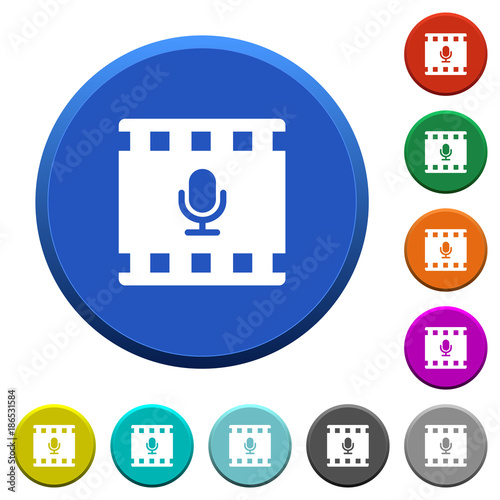Movie voice beveled buttons