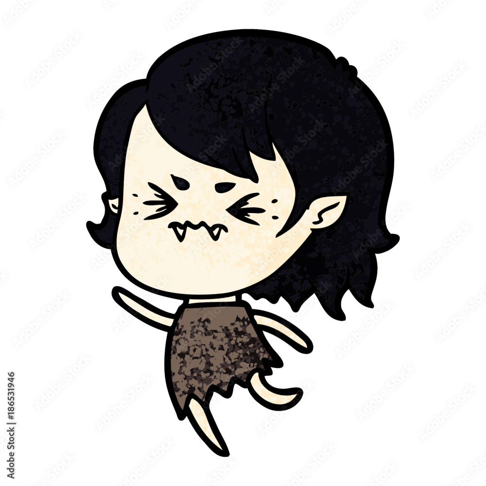 annoyed cartoon vampire girl annoyed cartoon vampire girl