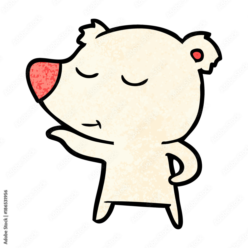 Fototapeta premium polar bear cartoon
