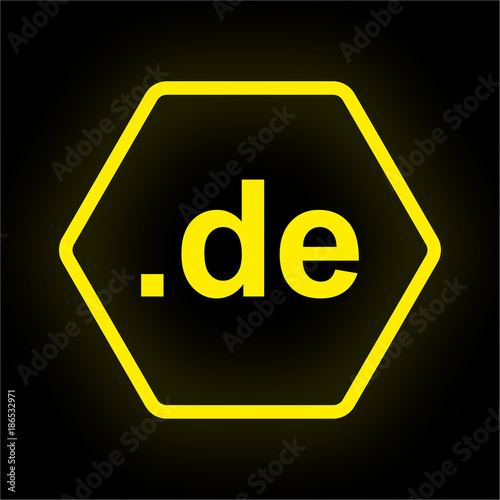 Neon Button Polygon - .de URL