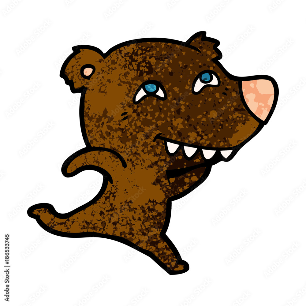 Fototapeta premium bear cartoon character