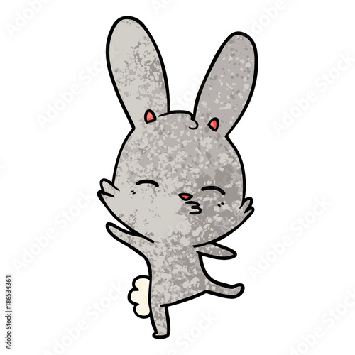 curious bunny cartoon