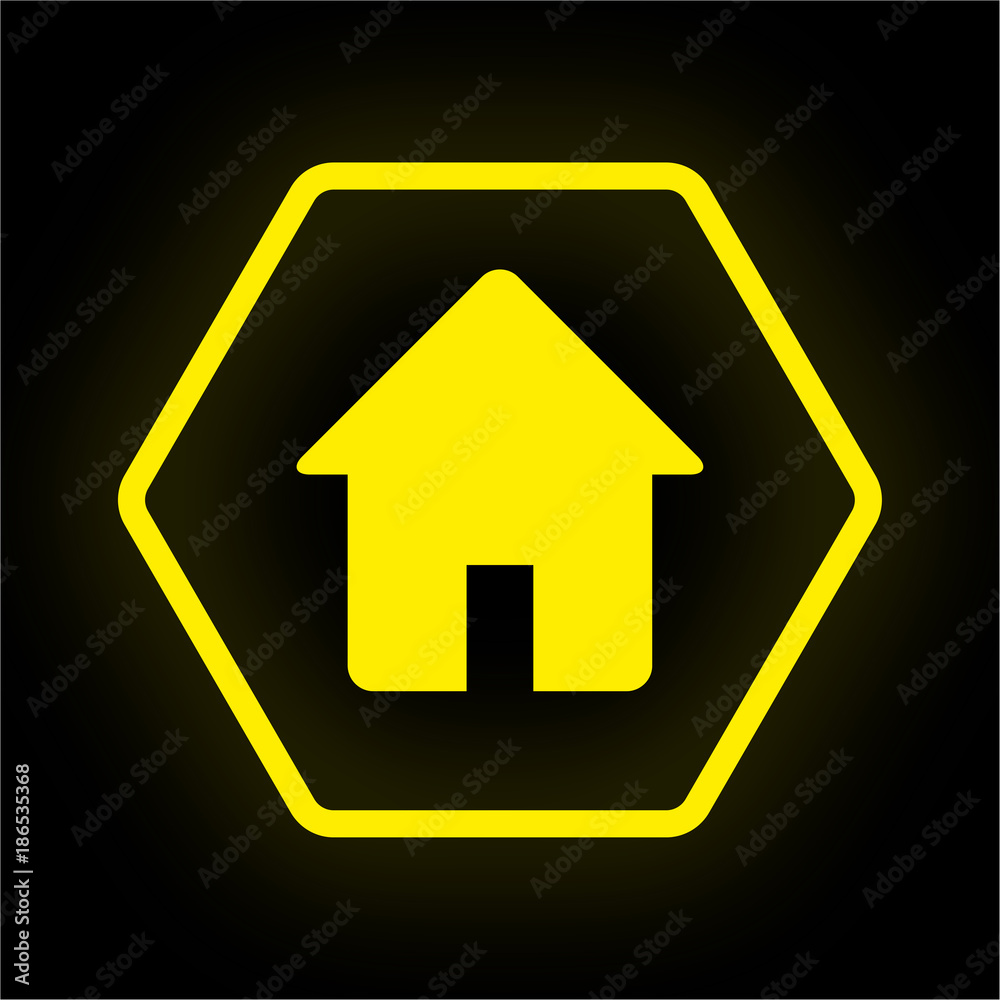 Neon Button Polygon - Haus Neon Button Polygon - Haus