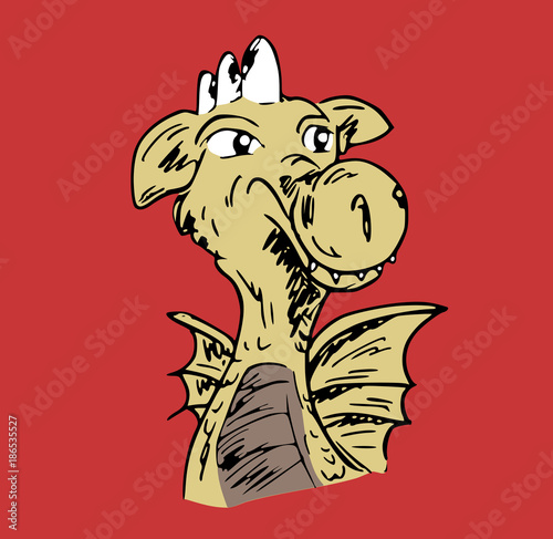 chagrijnige draak