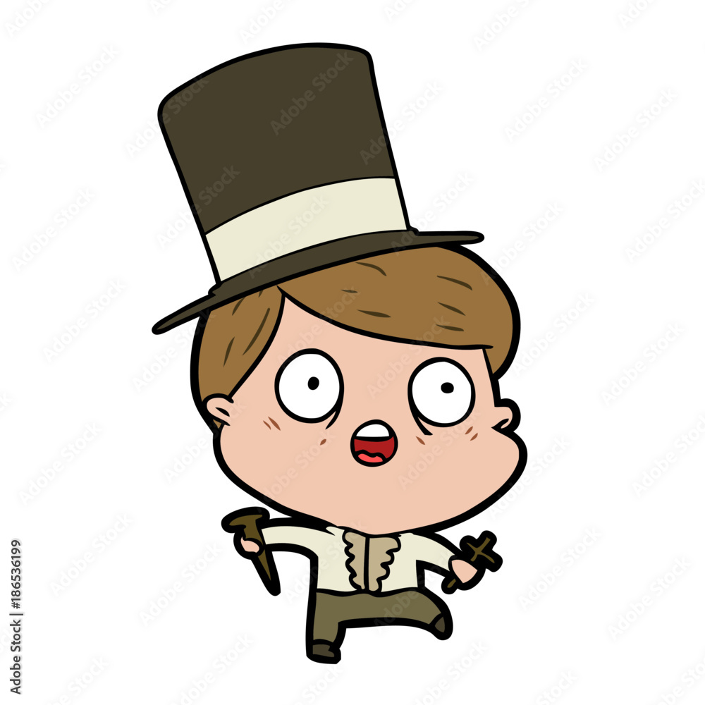 cartoon frightened man hunting halloween vampires cartoon frightened man hunting halloween vampires