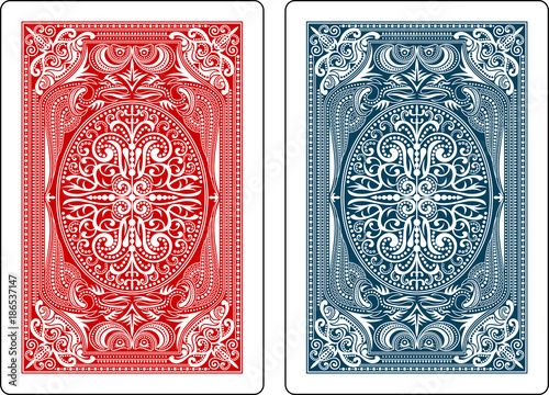 playing cards back side photo