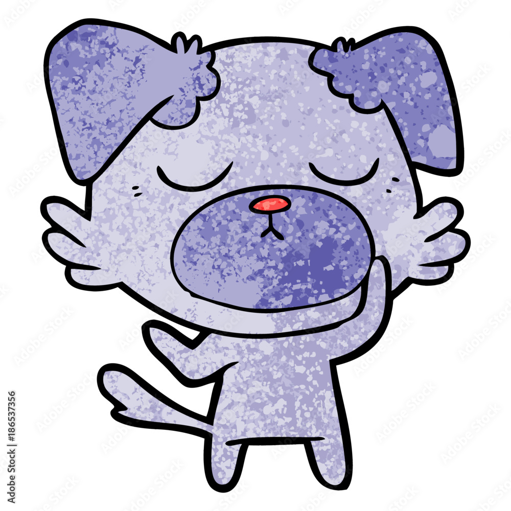 Obraz premium cute cartoon dog