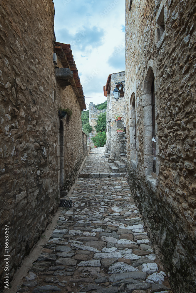 Impression of the village Saint Montan in the Ardeche region of France