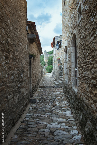 Fototapeta Naklejka Na Ścianę i Meble -  Impression of the village Saint Montan in the Ardeche region of France