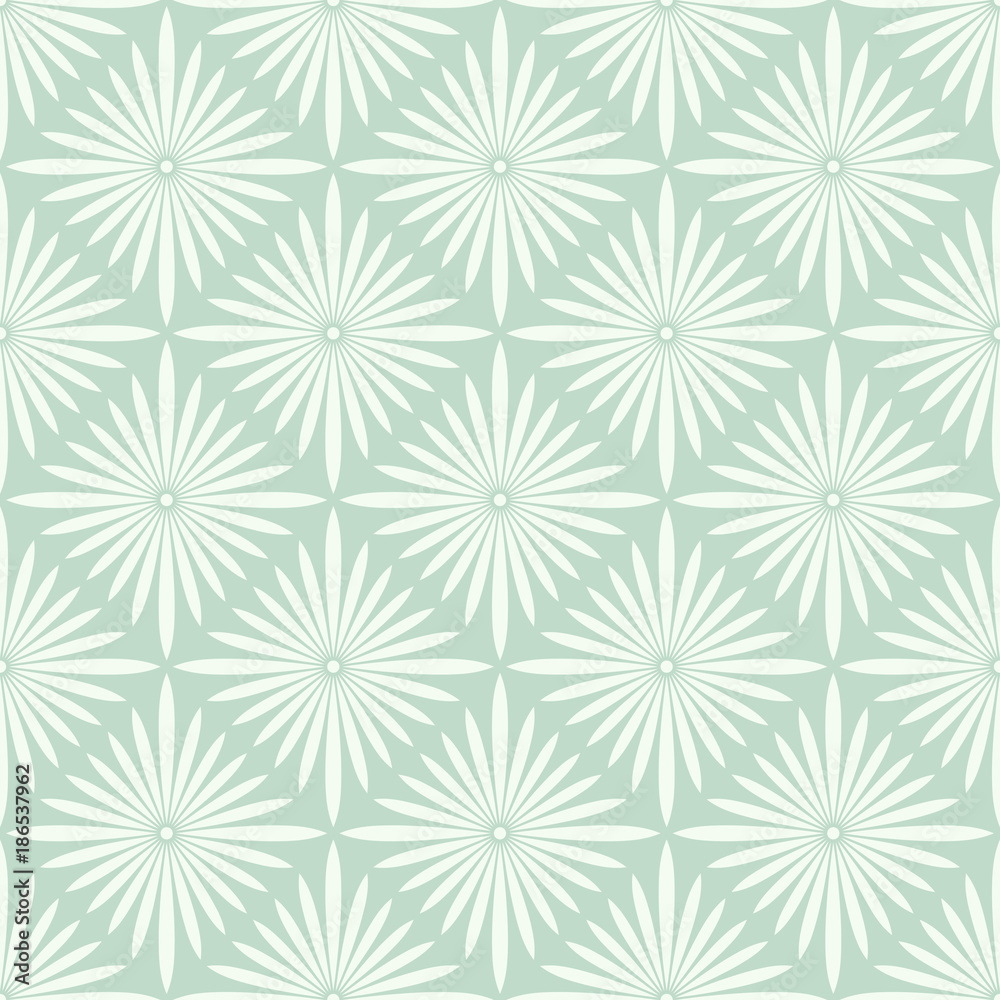 Vector flourish background. Turquoise seamless pattern with flowers. Vector flourish background. Turquoise seamless pattern with flowers.