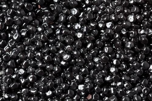 texture of black sturgeon caviar