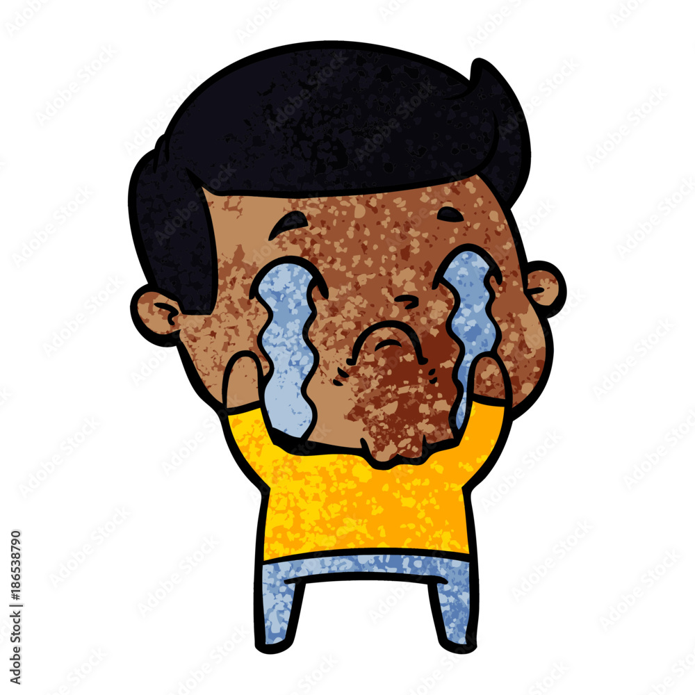 cartoon man crying cartoon man crying
