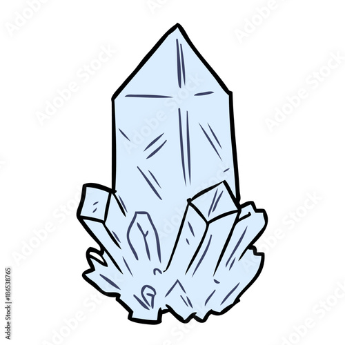 cartoon quartz crystal