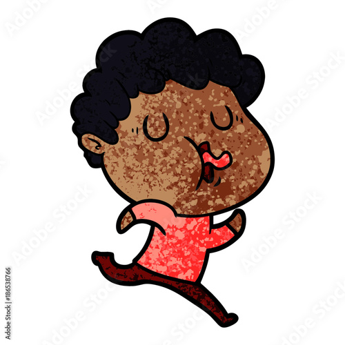 cartoon man singing