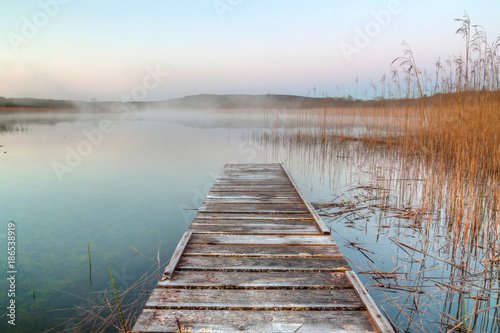 Obraz na płótnie Sunrise at the lake in Ireland w salonie