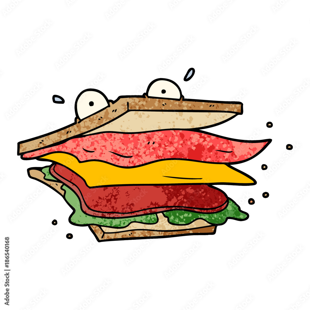 sandwich cartoon character sandwich cartoon character