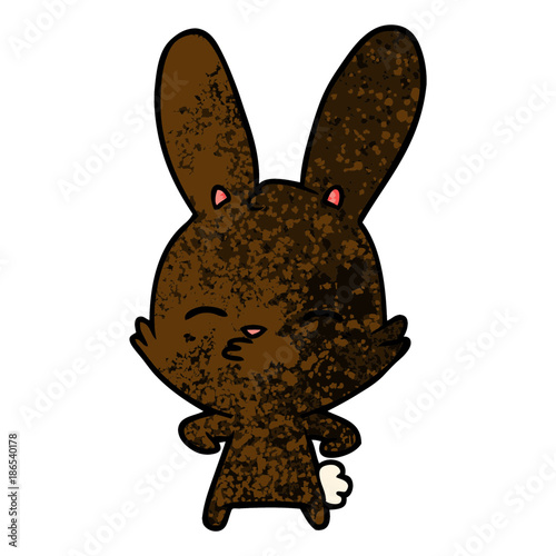 curious bunny cartoon