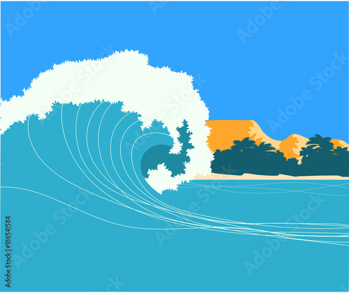 Wave background