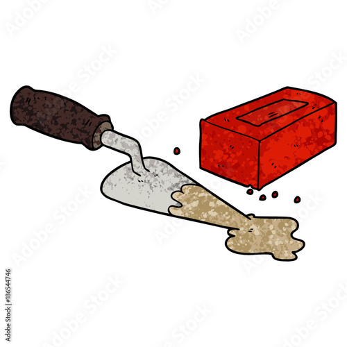 laying bricks cartoon