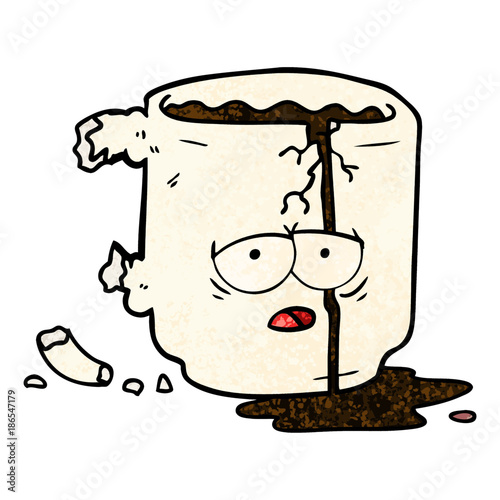 cartoon broken mug