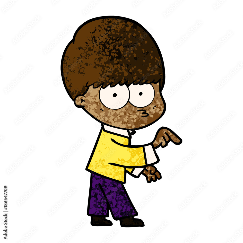 nervous cartoon boy nervous cartoon boy