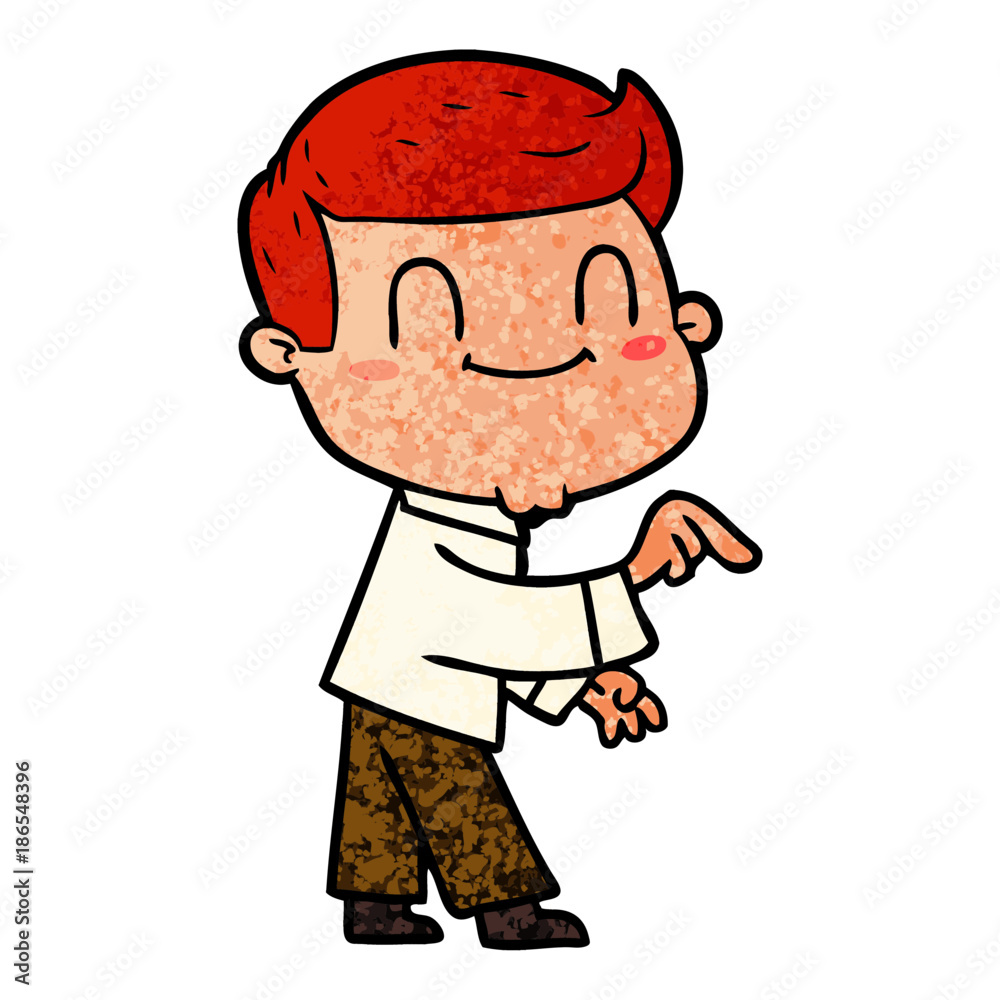 cartoon friendly man cartoon friendly man