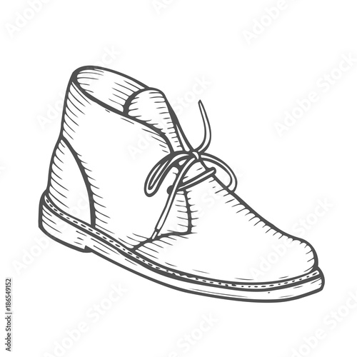 men boots vector