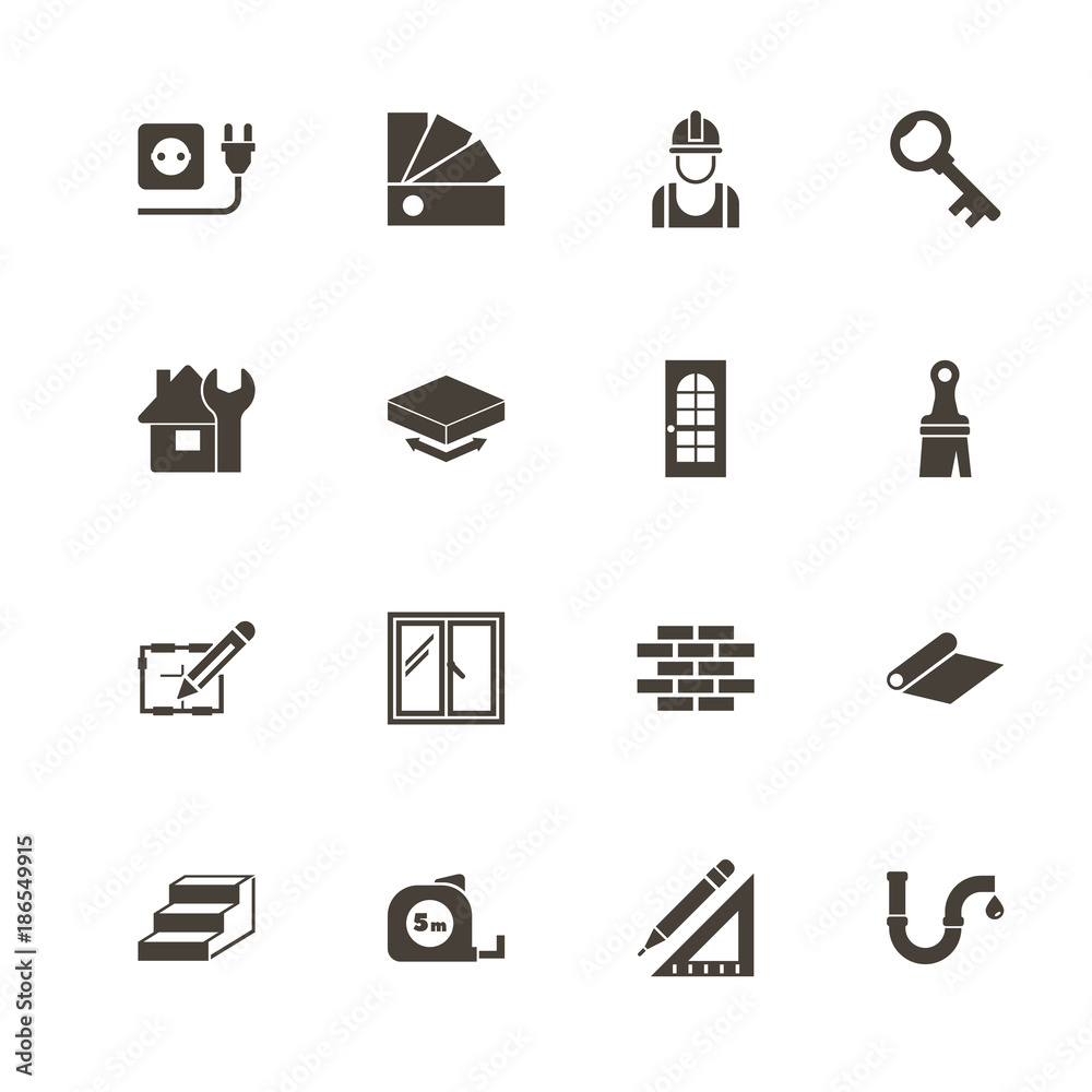 Building House icons. Perfect black pictogram on white background. Flat simple vector icon. Building House icons. Perfect black pictogram on white background. Flat simple vector icon.
