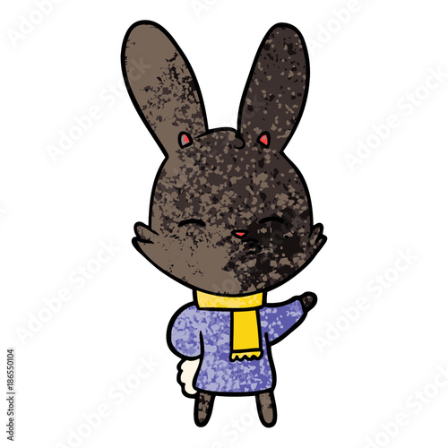 curious bunny cartoon