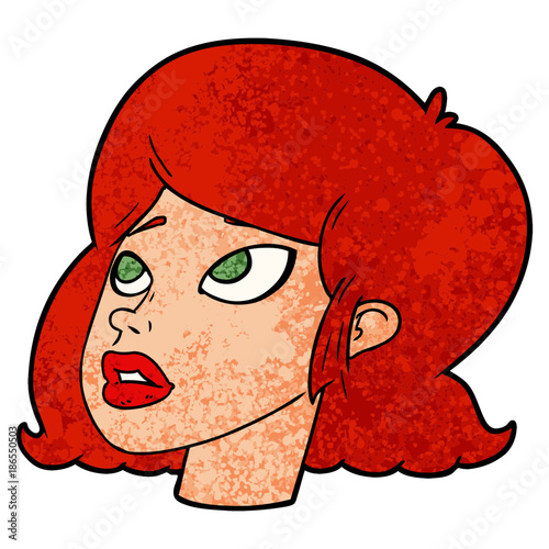 cartoon redhead girl
