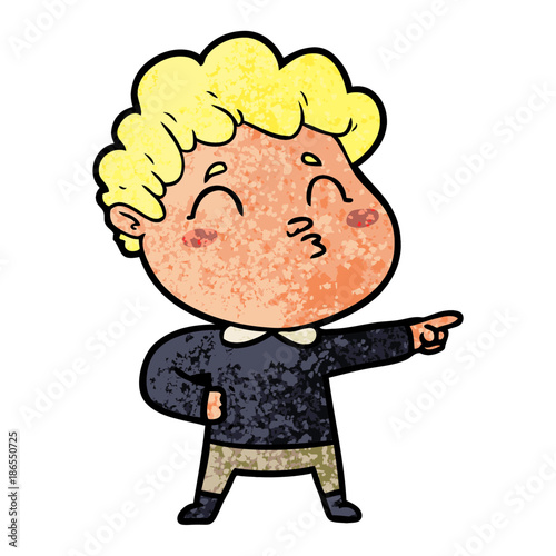 cartoon man pouting