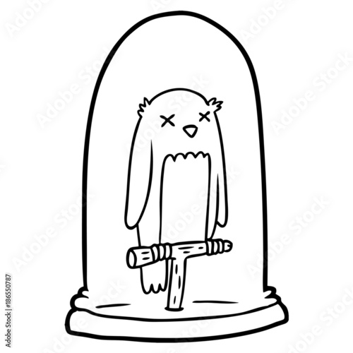cartoon stuffed owl