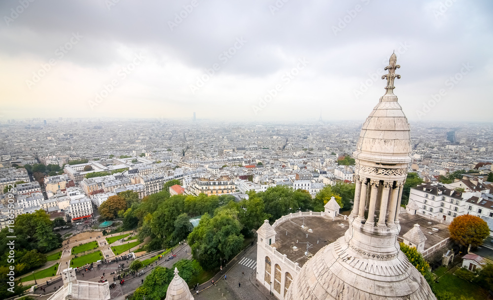 Paris View from Sacre Coeur Basilica