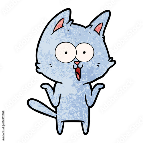 funny cartoon cat