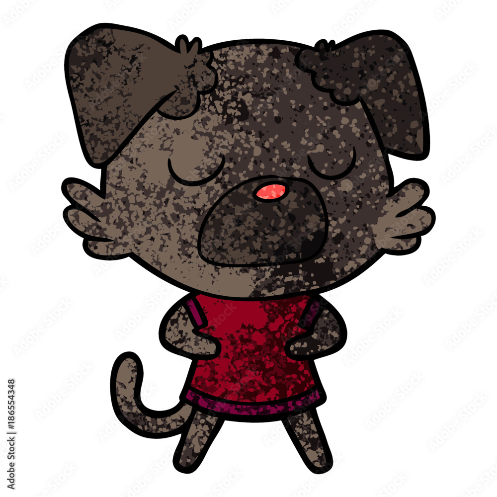 Obraz premium cartoon dog