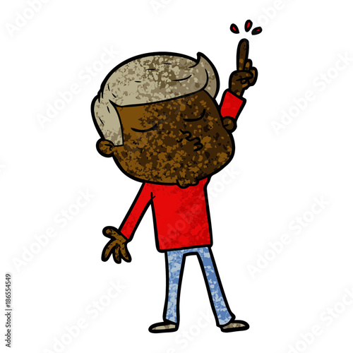 cartoon model guy pouting