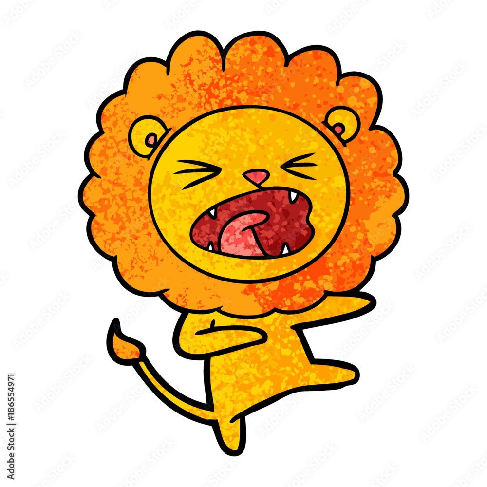 cartoon angry lion cartoon angry lion