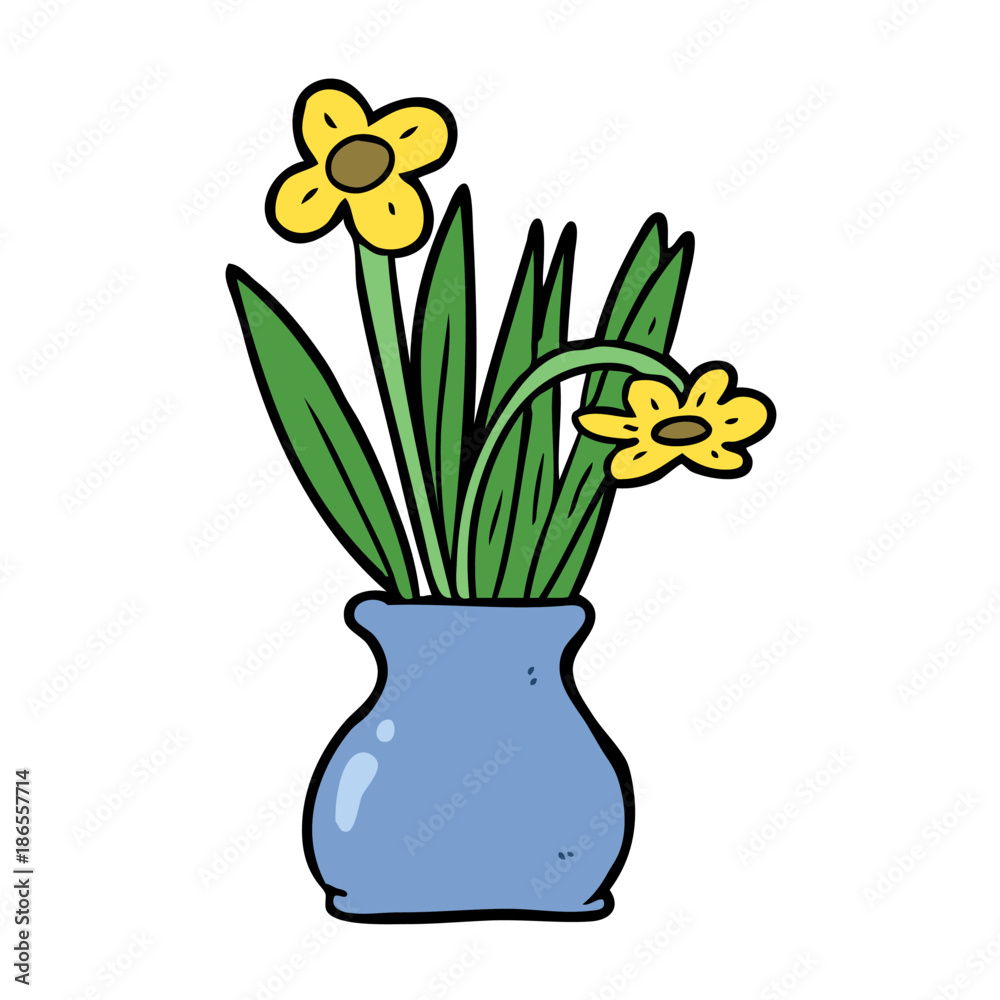 cartoon flowers in vase cartoon flowers in vase