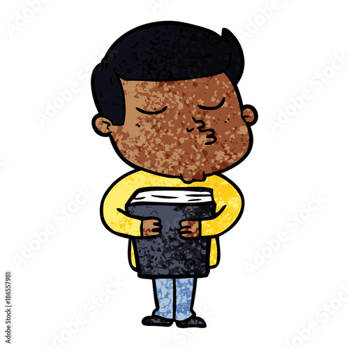 cartoon model guy pouting