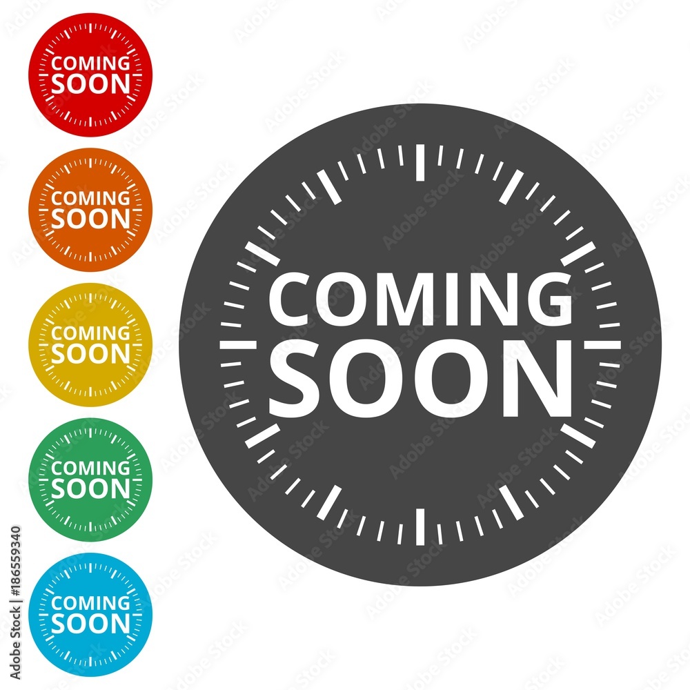 Coming Soon Sign - illustration 