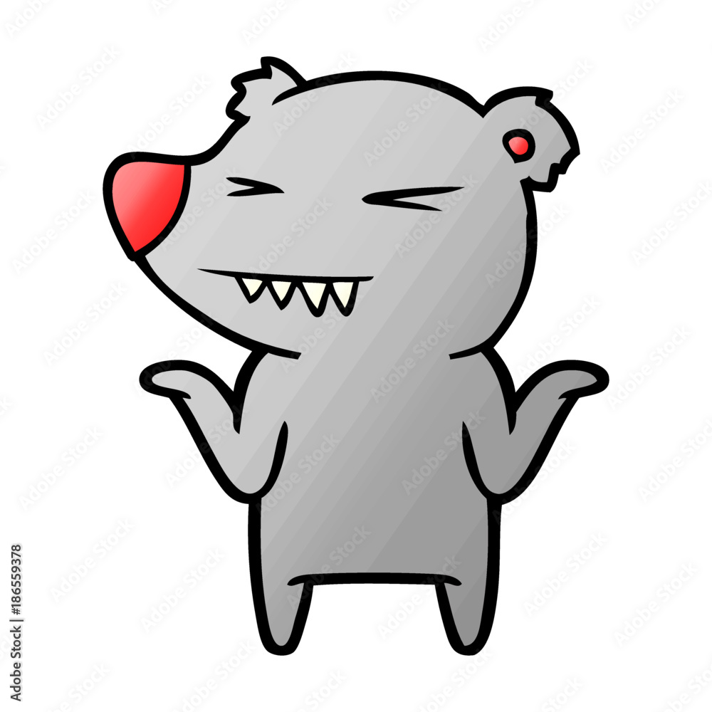 Obraz premium bear cartoon character