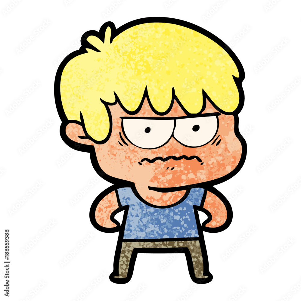 annoyed cartoon boy annoyed cartoon boy